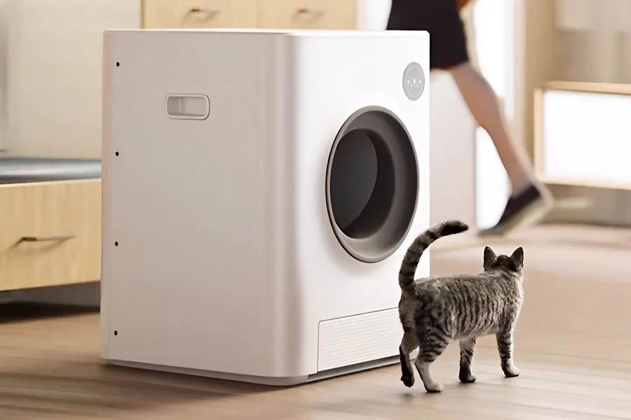 rotating litter box