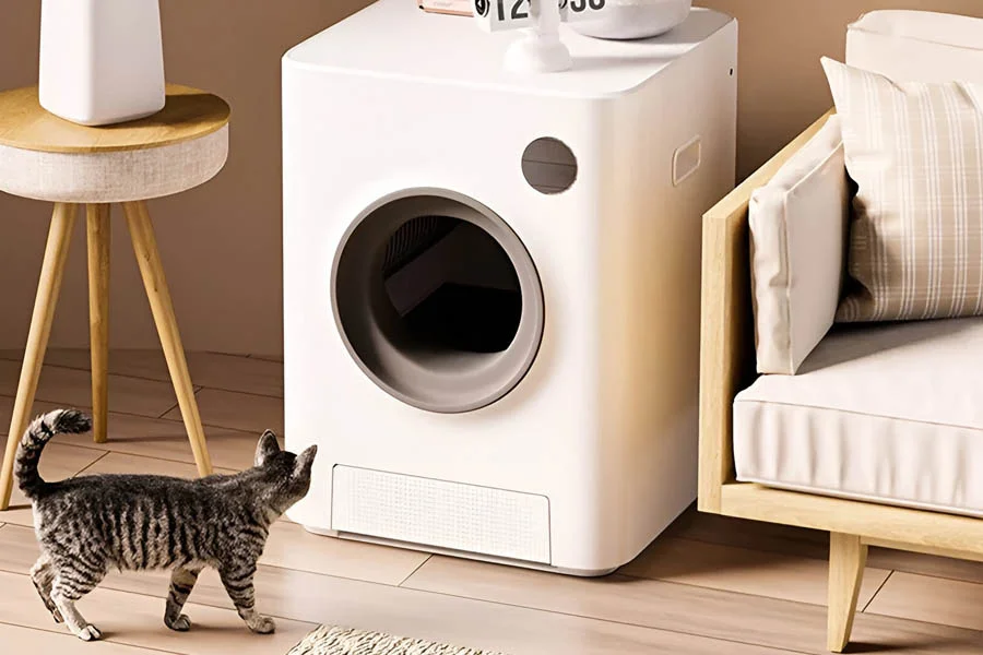 rotating litter box