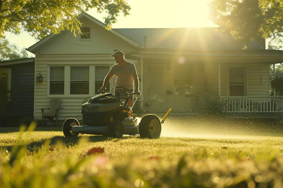 battery power lawn mowers